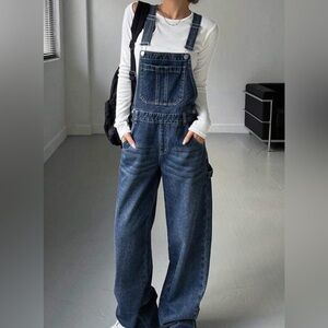 Dark Denim Overalls
